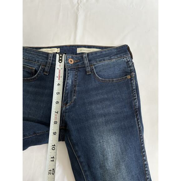 Pilcro and the Letterpress Jeans Womens 27 Blue Denim Stet Ankle Split Mid Rise - Picture 8 of 11